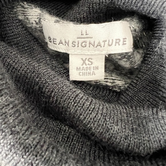 L. L. Bean Women's XS Fair Isle Nordic 100% Merino Wool Crew Turtleneck Sweater - Picture 7 of 9